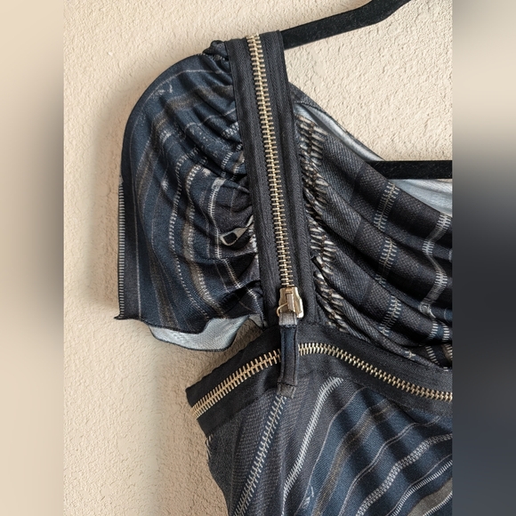 Jean Paul Gaultier 90s  Zippered Midi Dress 🩵💙🩵 - Picture 7 of 14